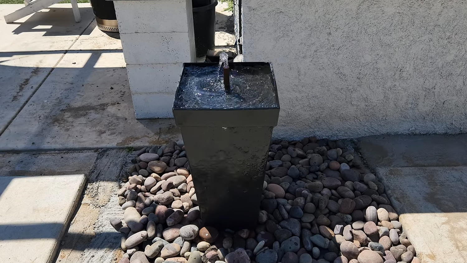 Homemade Solar Water Feature That Runs Day and Night: Create a Dreamy Small Waterfall in the Courtyard