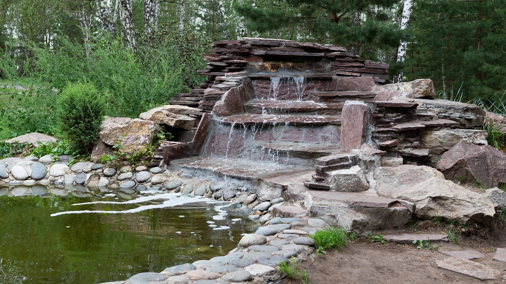 solar fountain fits your garden