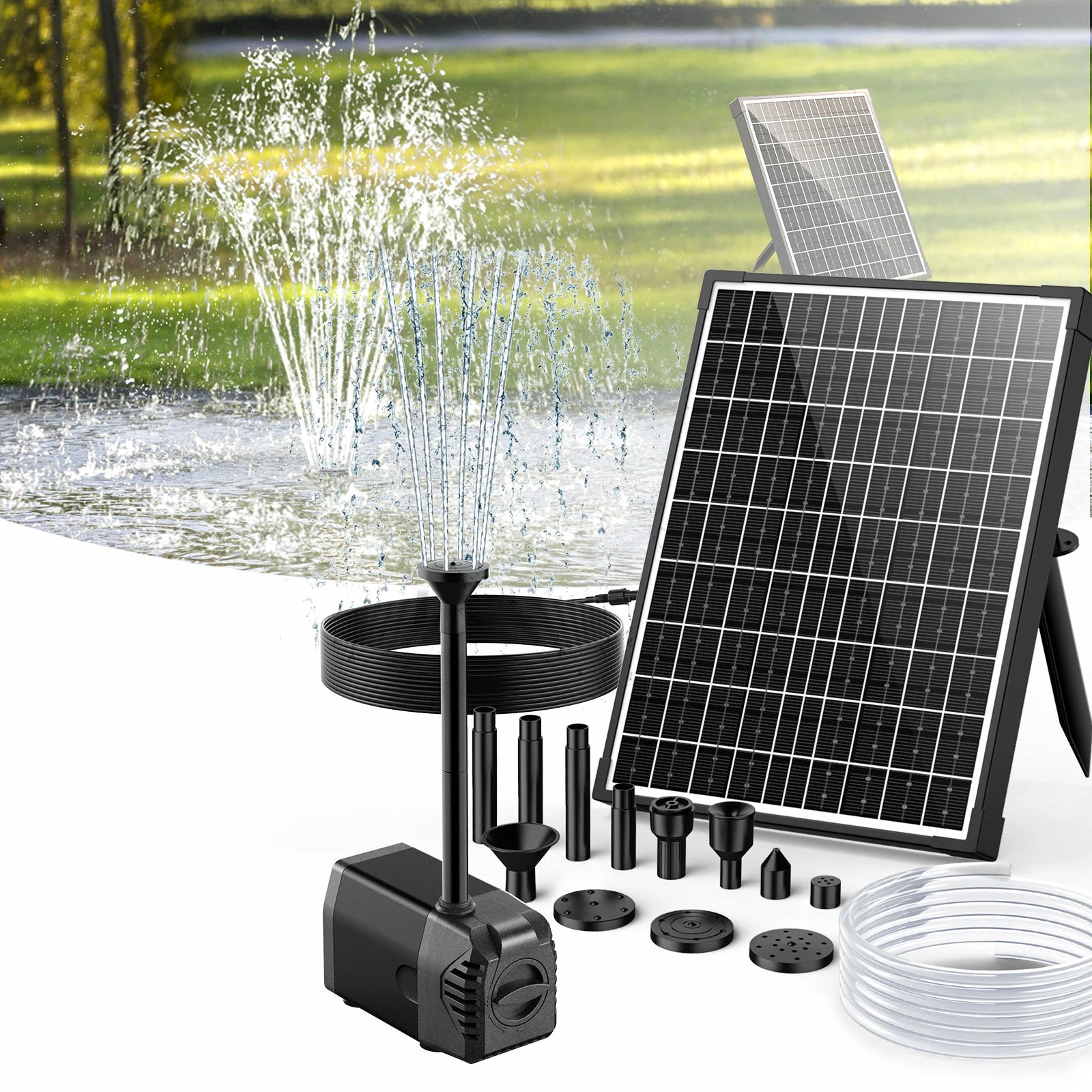 Pompe solaire pour fontaine à eau 20 W 280 GPH