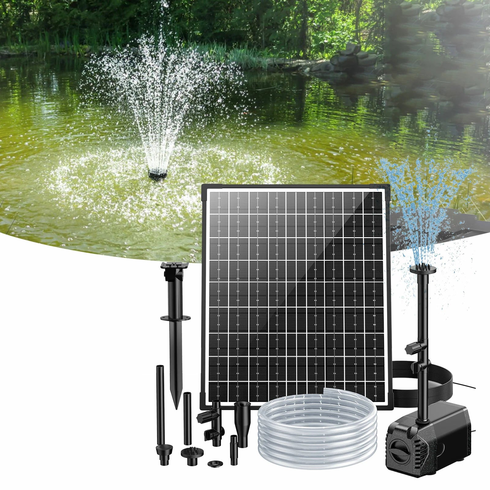 Pompe solaire pour fontaine à eau 30 W 320 GPH