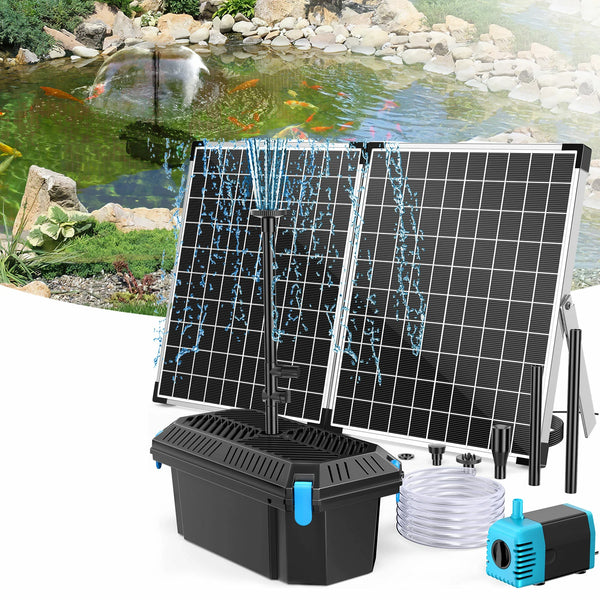 SPF326 40W 480GPH Solar Pond Filter Fountain