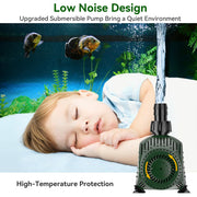 60W 880GPH Submersible Water Pump Low Noise Design