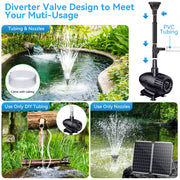 55W 580GPH Solar Water Fountain Pump