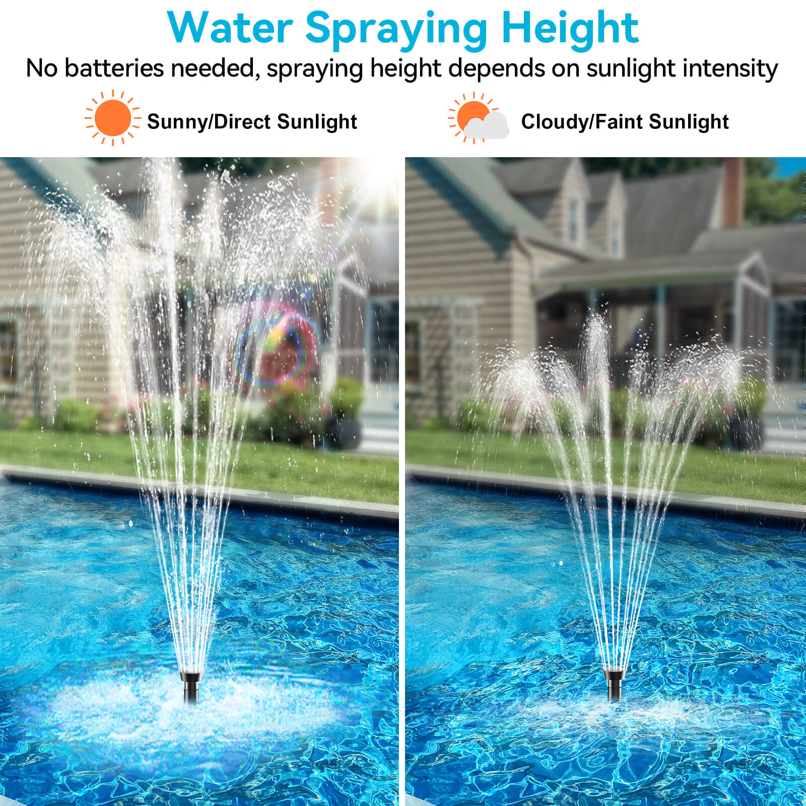 50W 360GPH Solar Water Fountain Pump