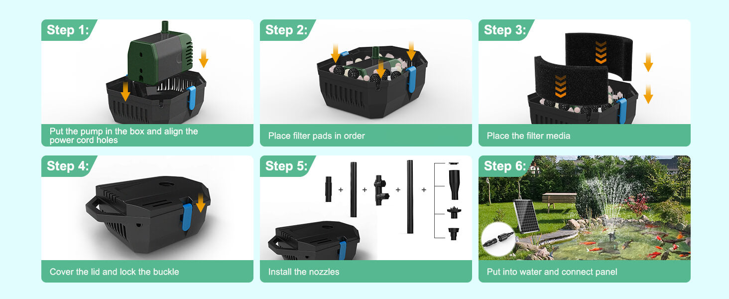 Easy Access & Maintenance Solar Pond Filter