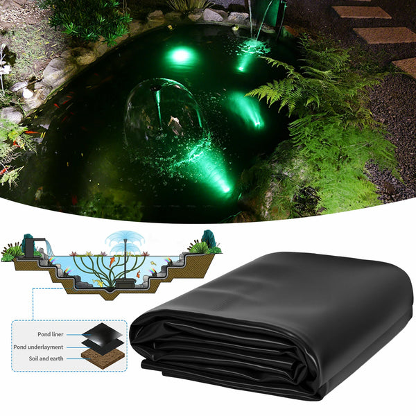 13' x 13' 45mil EPDM Teichfolie