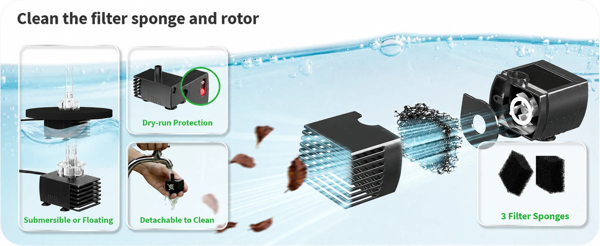 battery powered water pump for small fountain pump