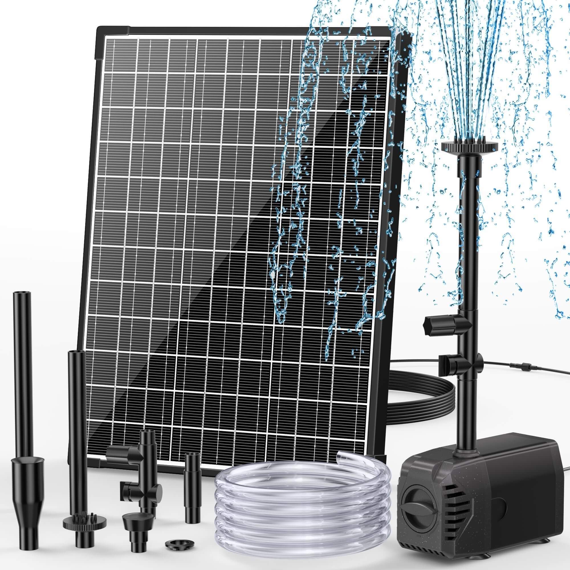 20W 280GPH Solar Water Fountain Pump