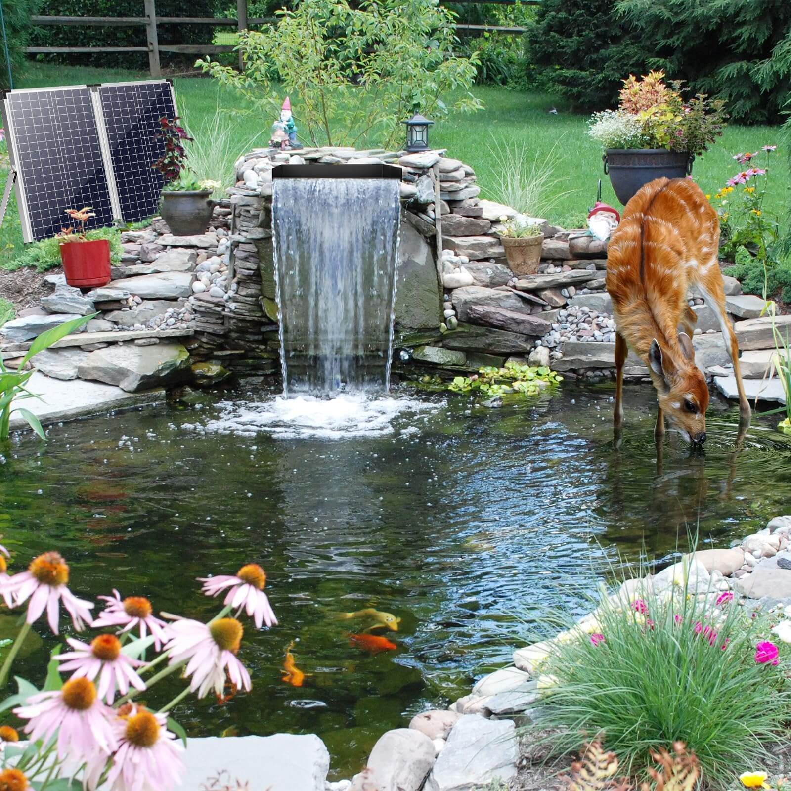 solar pump for pond waterfall,solar powered waterfall kits,solar pump waterfall