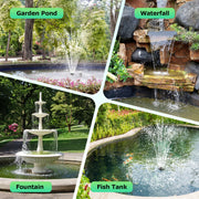 45W 340GPH Solar Water Fountain Pump