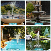 12W 160GPH Solar Water Fountain Pump