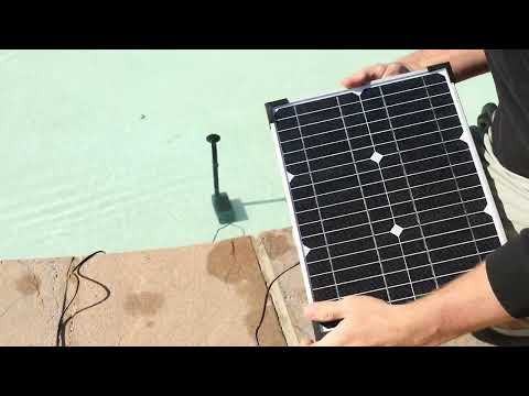 20W 280GPH Solar Water Fountain Pump (Green)