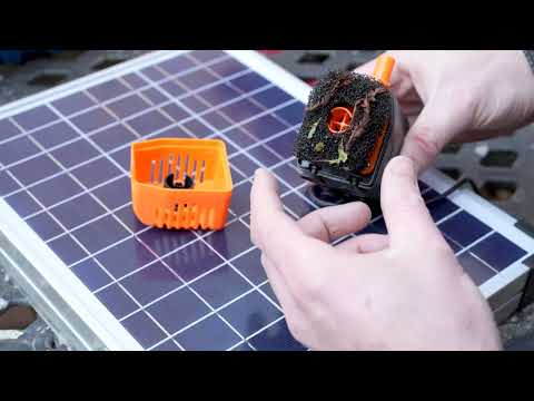 35W 340GPH Solar Water Fountain Pump (Orange)