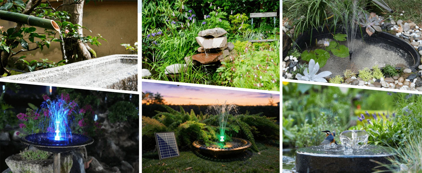 Perfect for Birdbaths, DIY Fountains, and Garden Accents