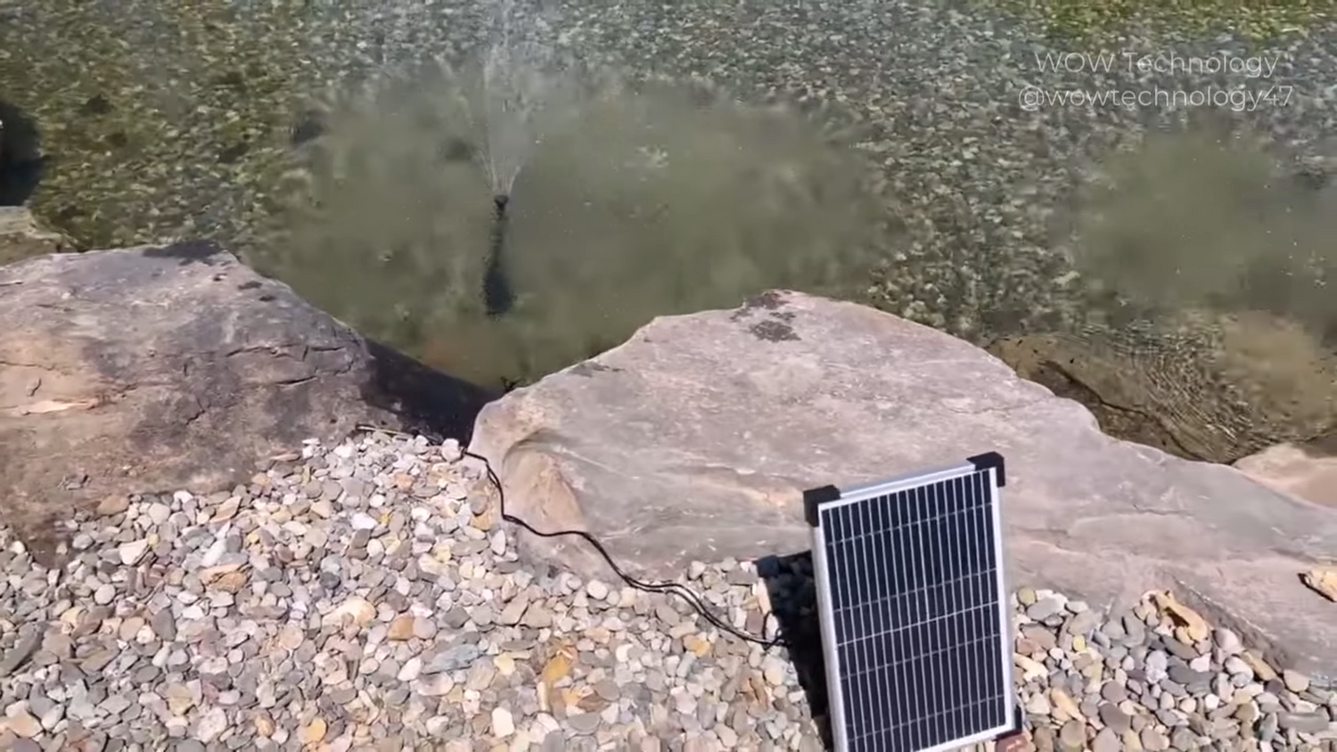 Poposoap solar water pump: Light up the green light of courtyard waterscape