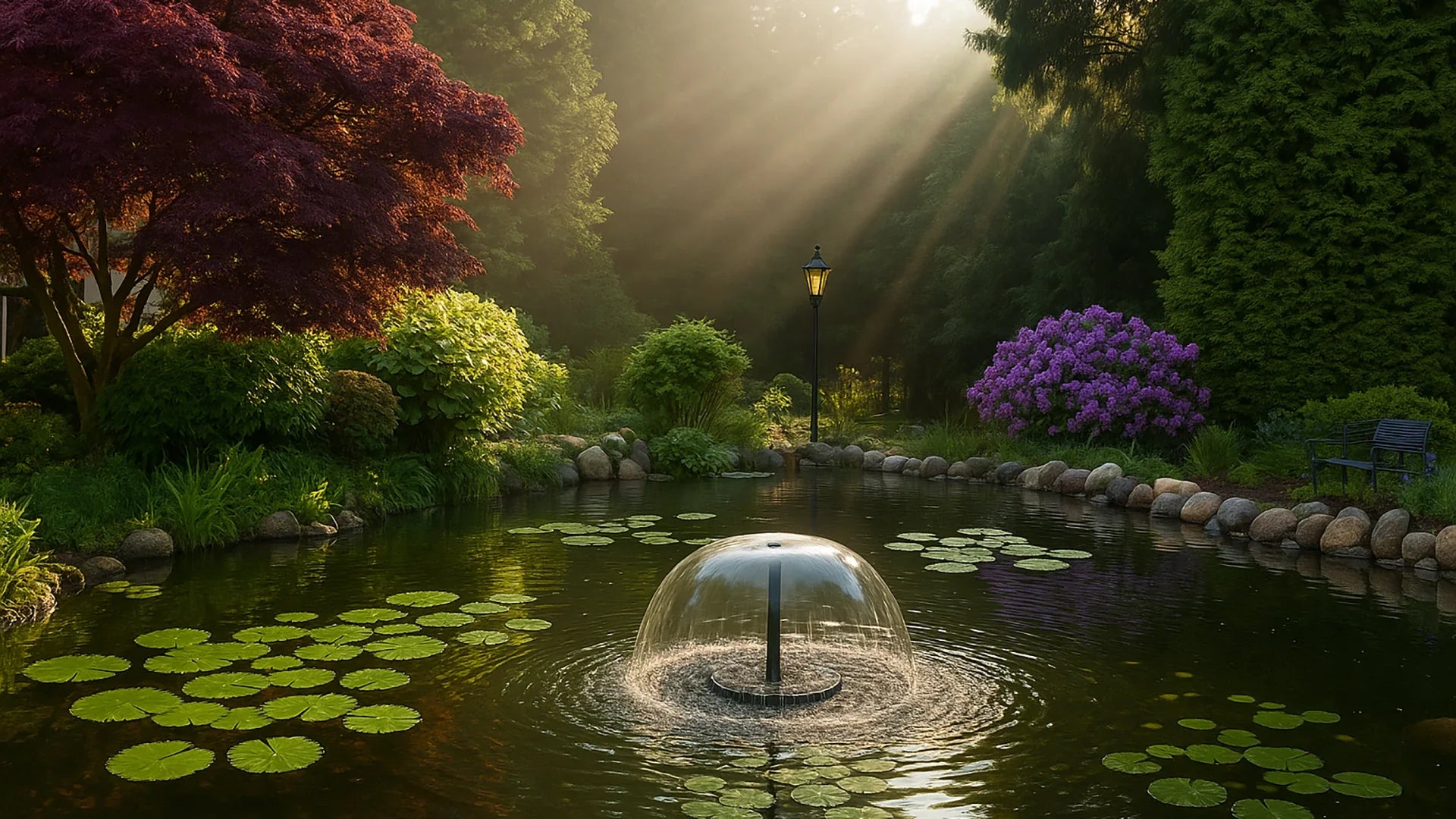 maintain your garden fountain in summer heat