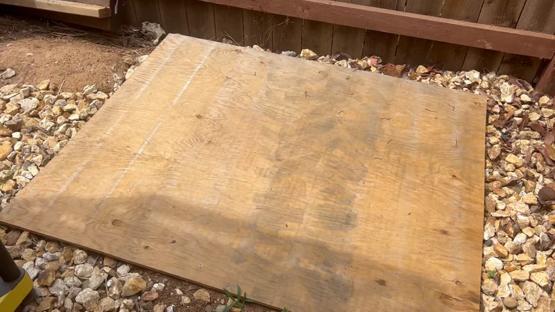 1. Lay down the plywood foundation.