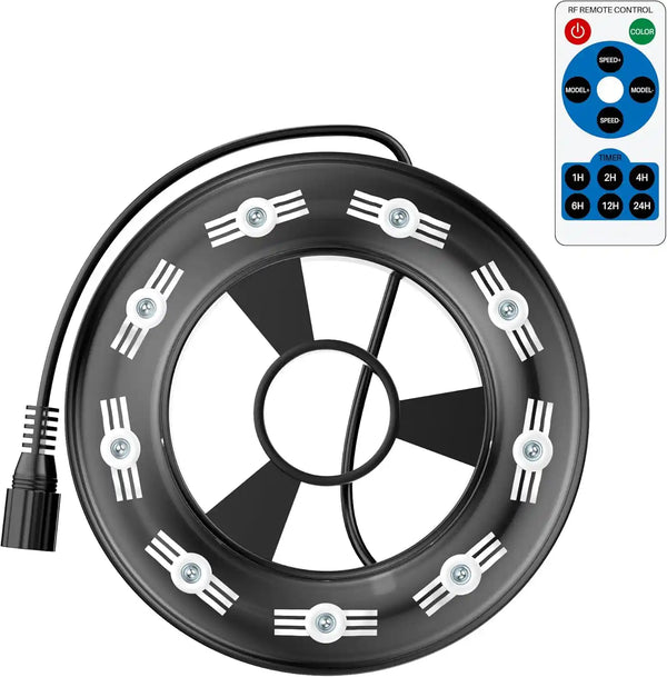 RGB Fountain Ring Light with Remote Control