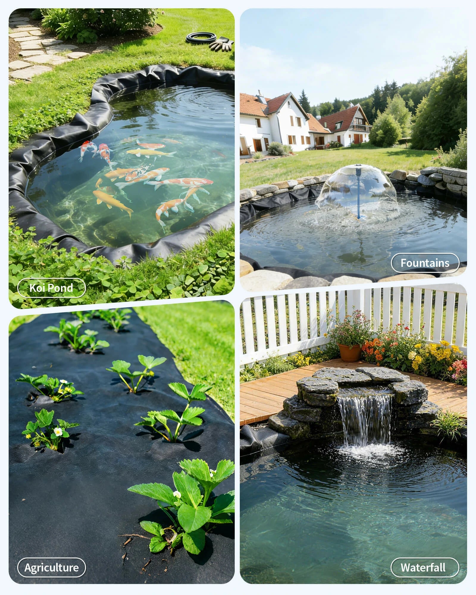Sous-couche pour bassin de 11,5 pi x 11,5 pi