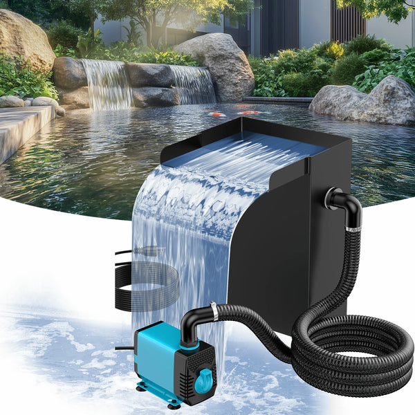 660GPH Waterfall Pump Kit with 8"x13.4" Spillway