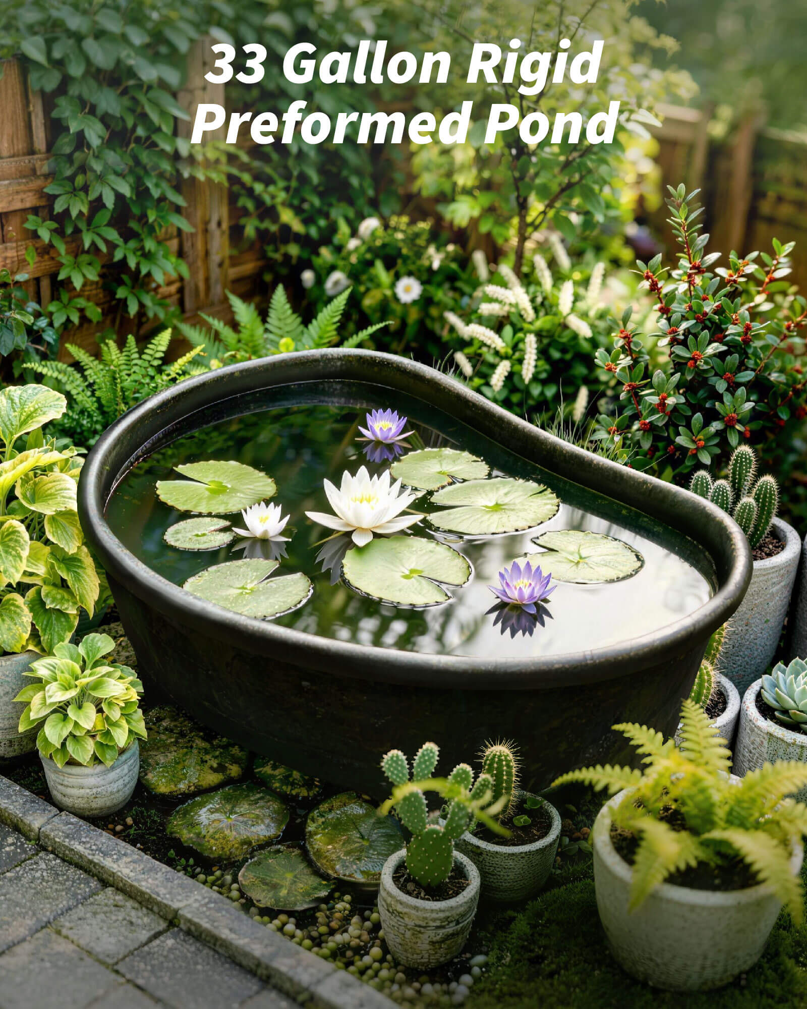 33 Gallon Rigid Preformed Plastic Ponds
