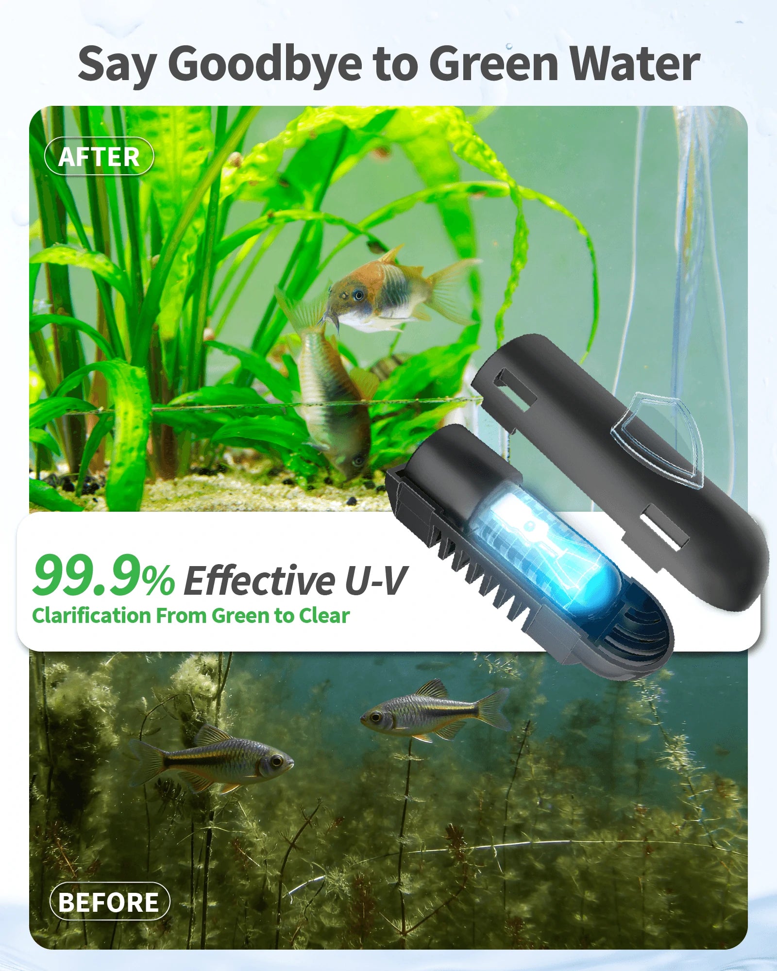 PF300 40W 660GPH AC Pond Filter Fountain with Light
