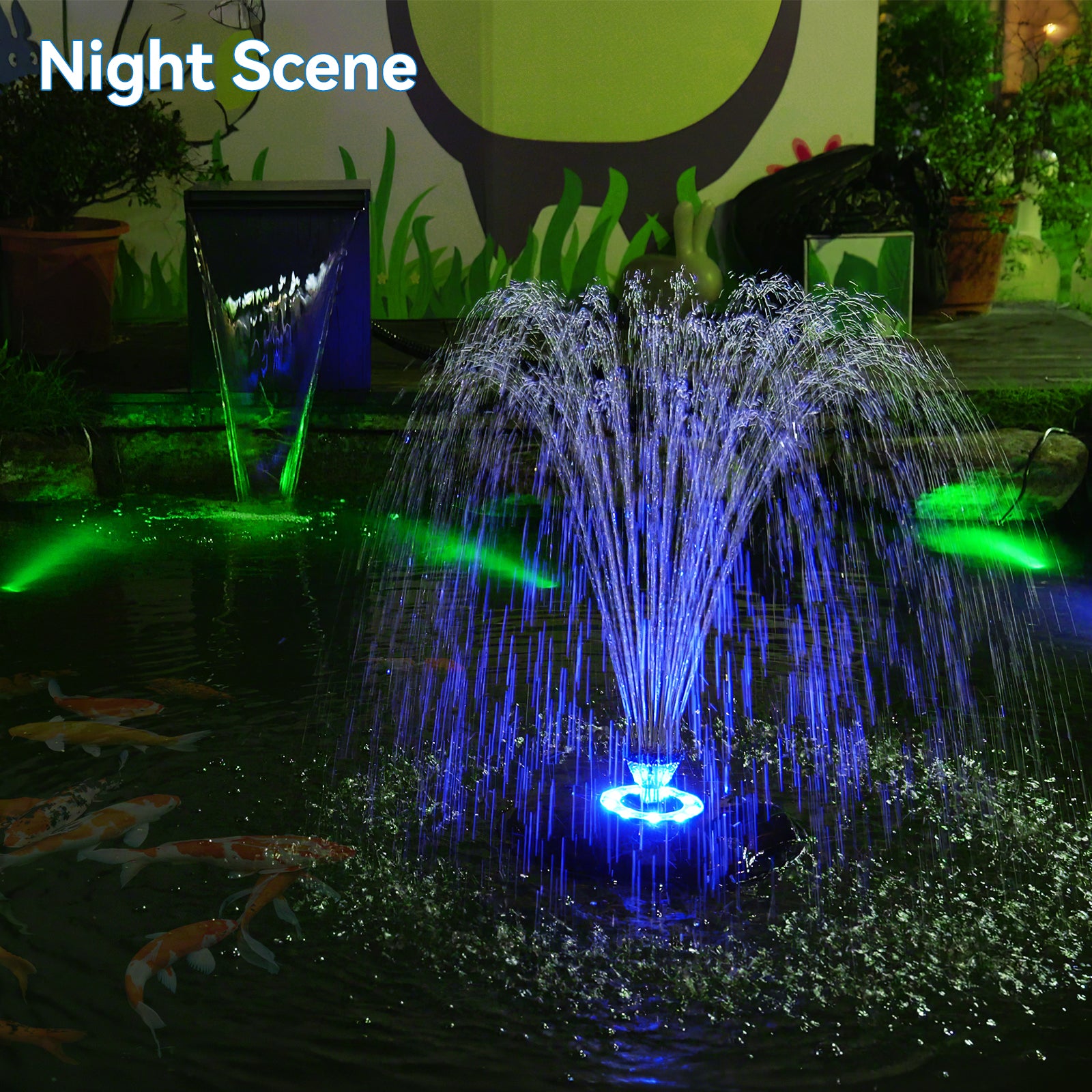 7′ x 7′ Pond Pro Kit | 5-in-1 Filter, Waterfall, Lights, Pond Liner & Underlayment