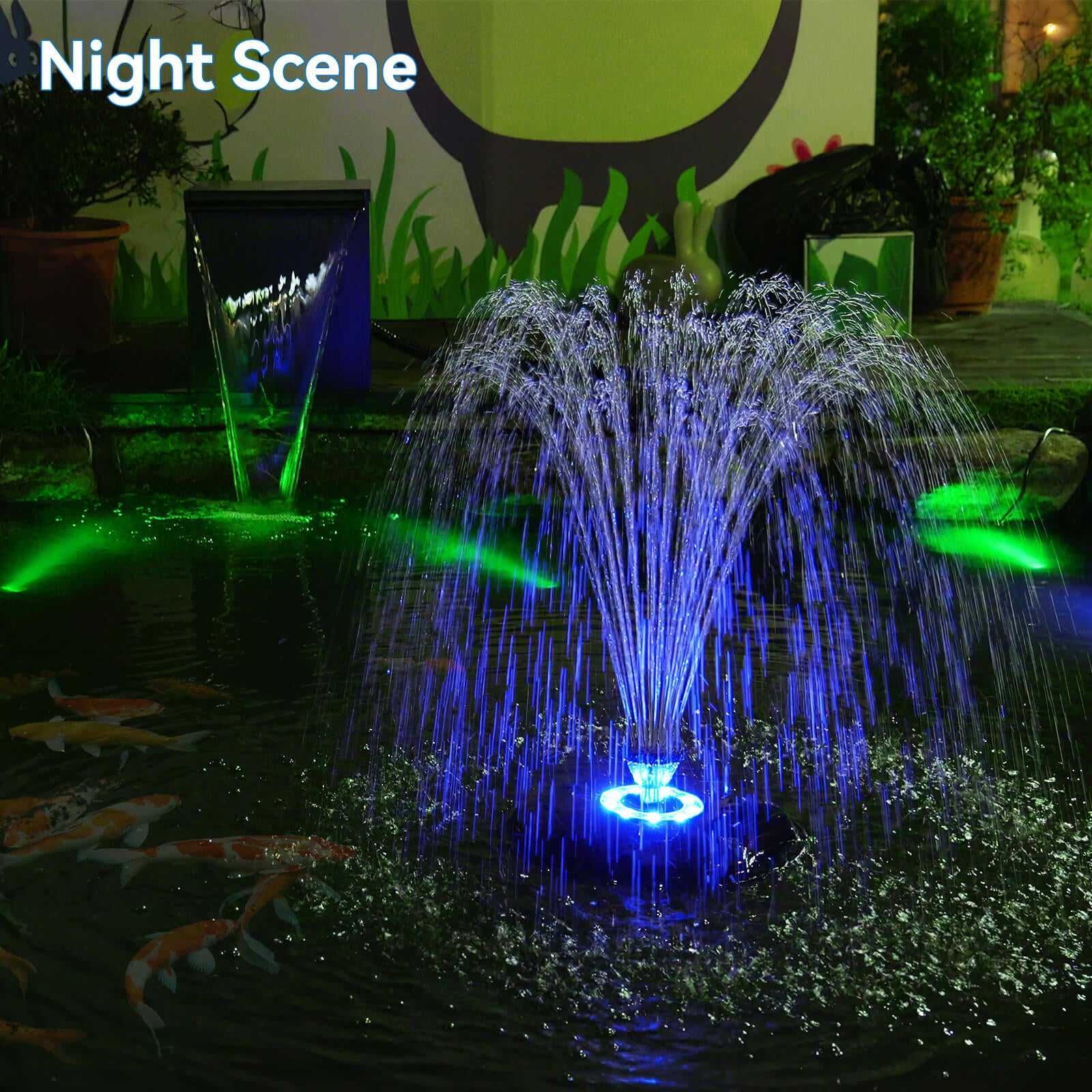 7′ x 7′ Pond Pro Kit | 5-in-1 Filter, Waterfall, Lights, Pond Liner & Underlayment