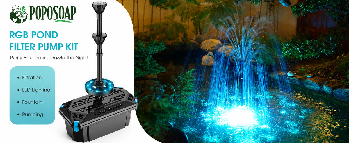 40w pond filter with fountain kit