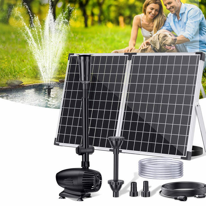 55W 580GPH Solar-Wasserbrunnenpumpe 