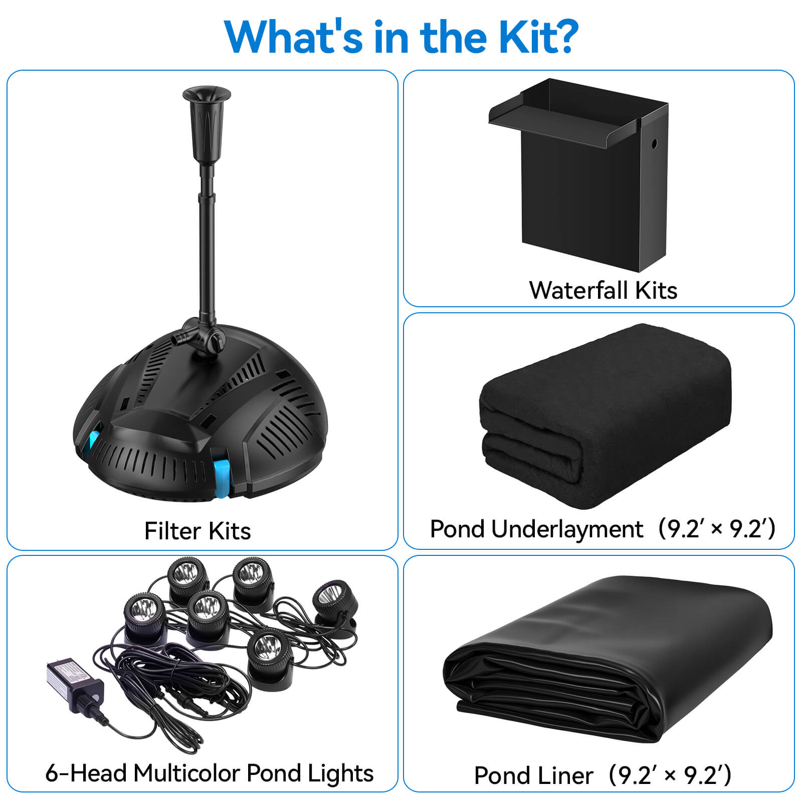 koi pond kit,outdoor pond kits,small koi pond kit