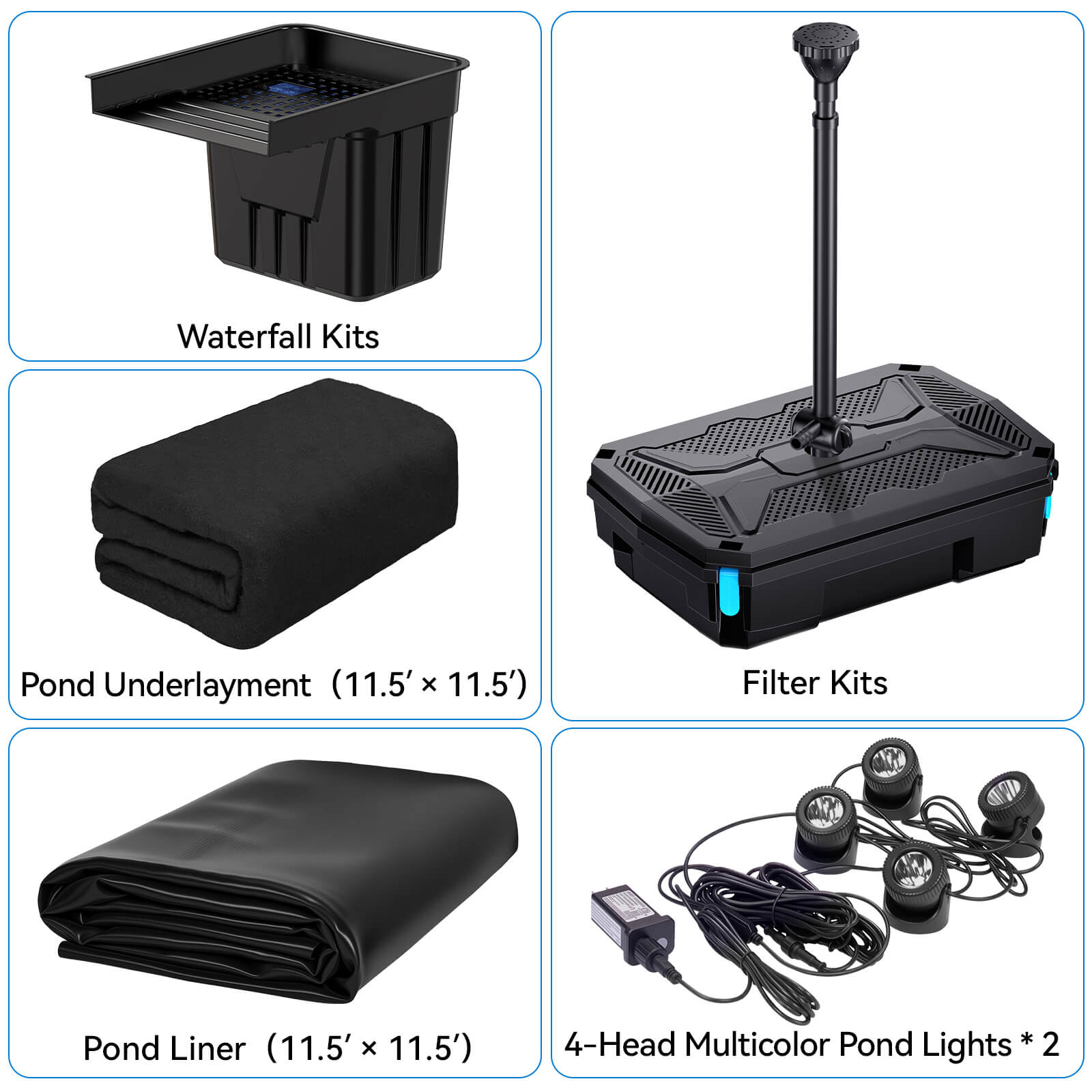 pond kits with waterfalls,outdoor pond kit,ponds kits