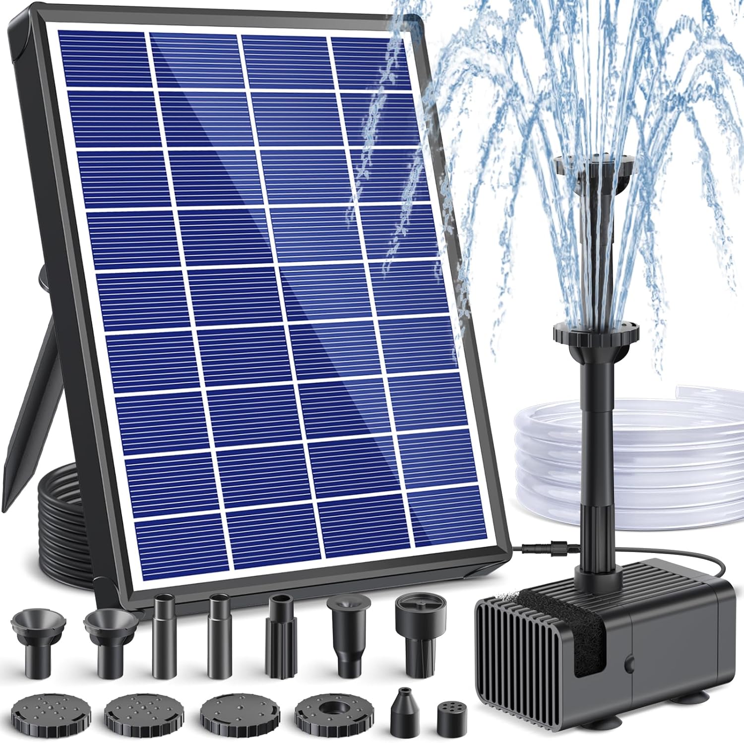 6.5W 80GPH Solar Birdbath Fountain Pump