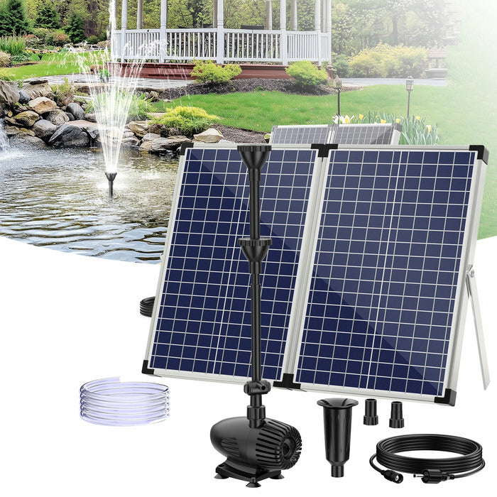 70W 680GPH Solar-Wasserbrunnenpumpe 
