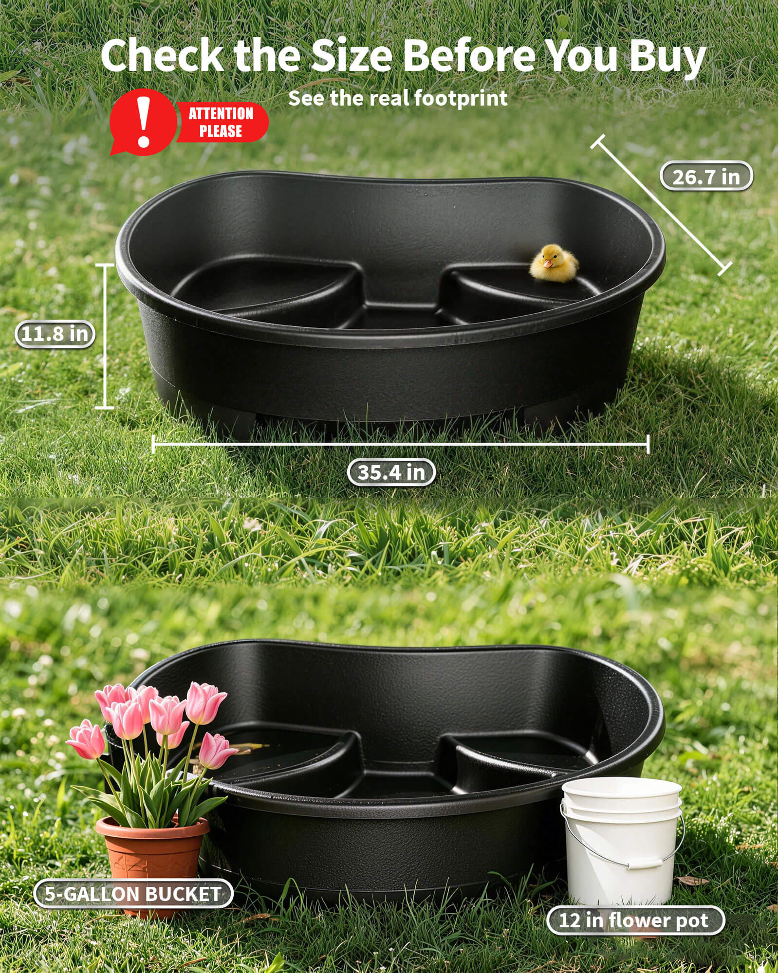 33 Gallon Rigid Preformed Plastic Ponds