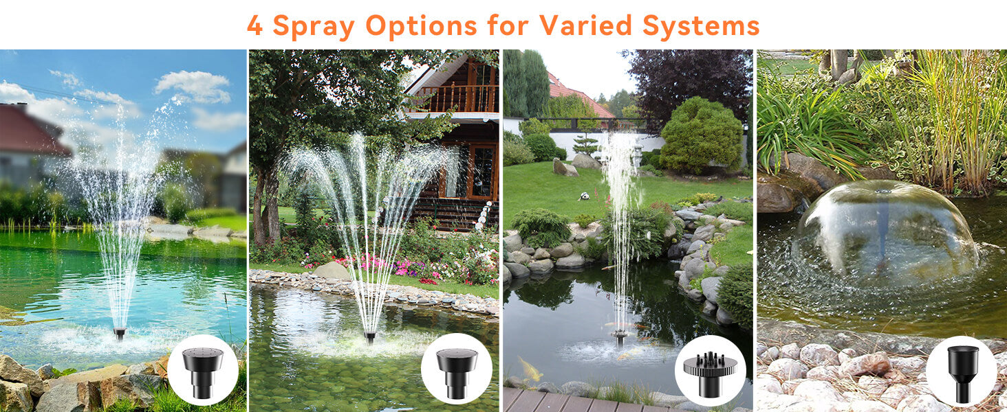 4 Spray Options for Different Water Feature Styles