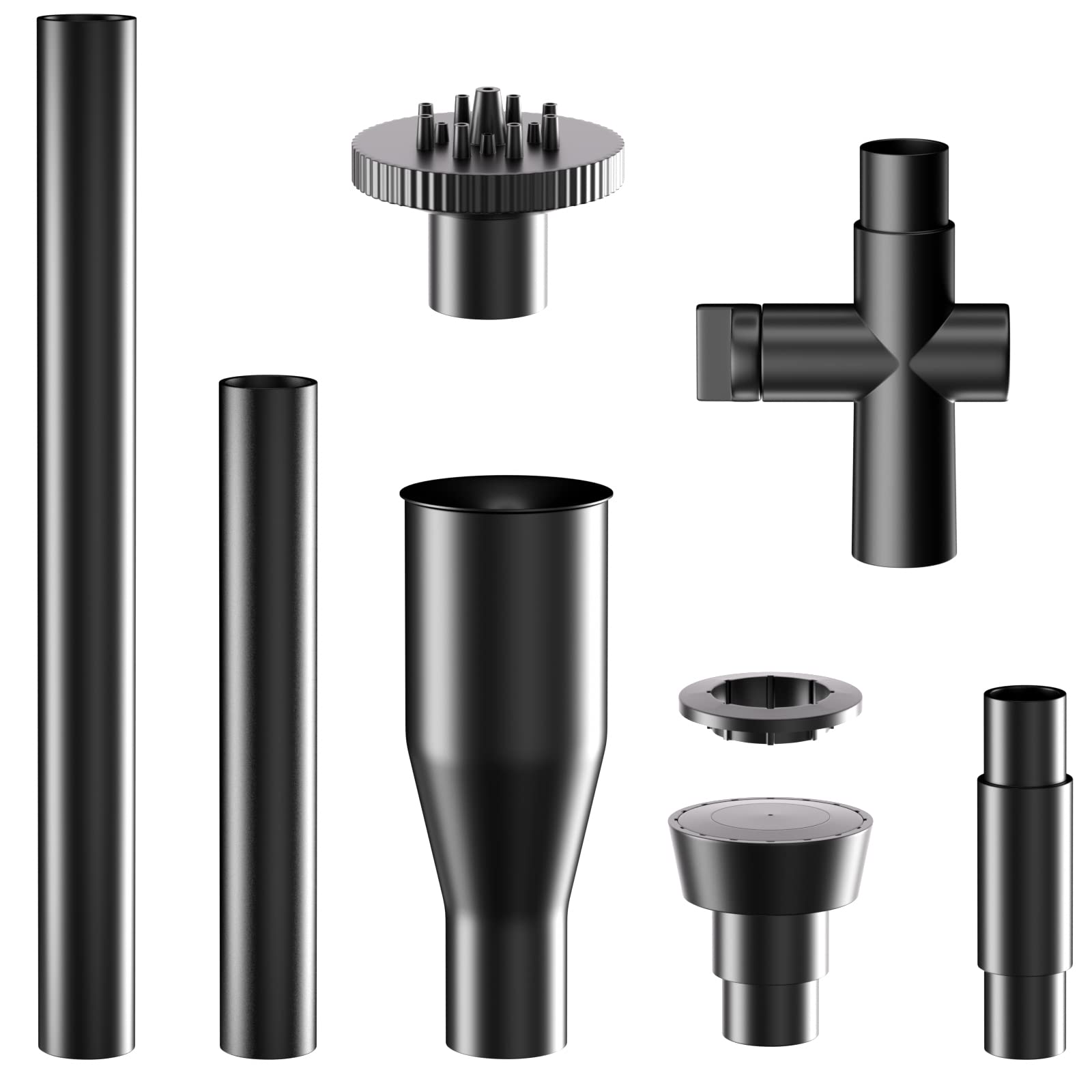 POPOSOAP Fountain Pump Nozzle Kit - 8PCS Water Fountain Spray Head Set