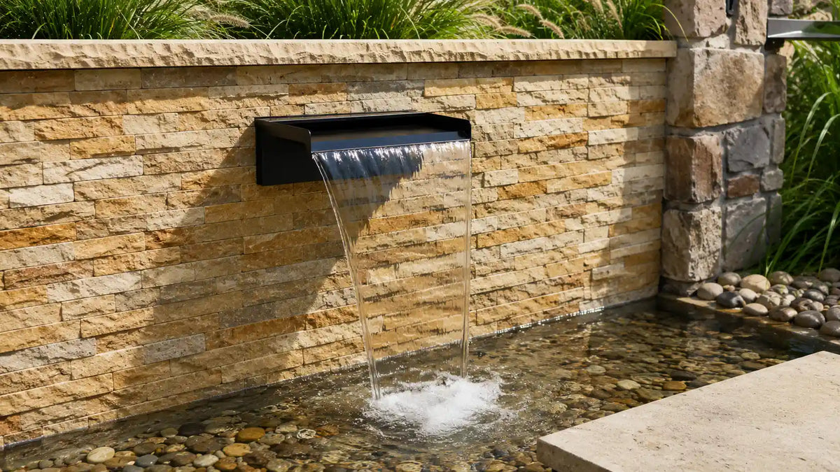 POPOSOAP waterfall kit for koi ponds, backyard landscapes
