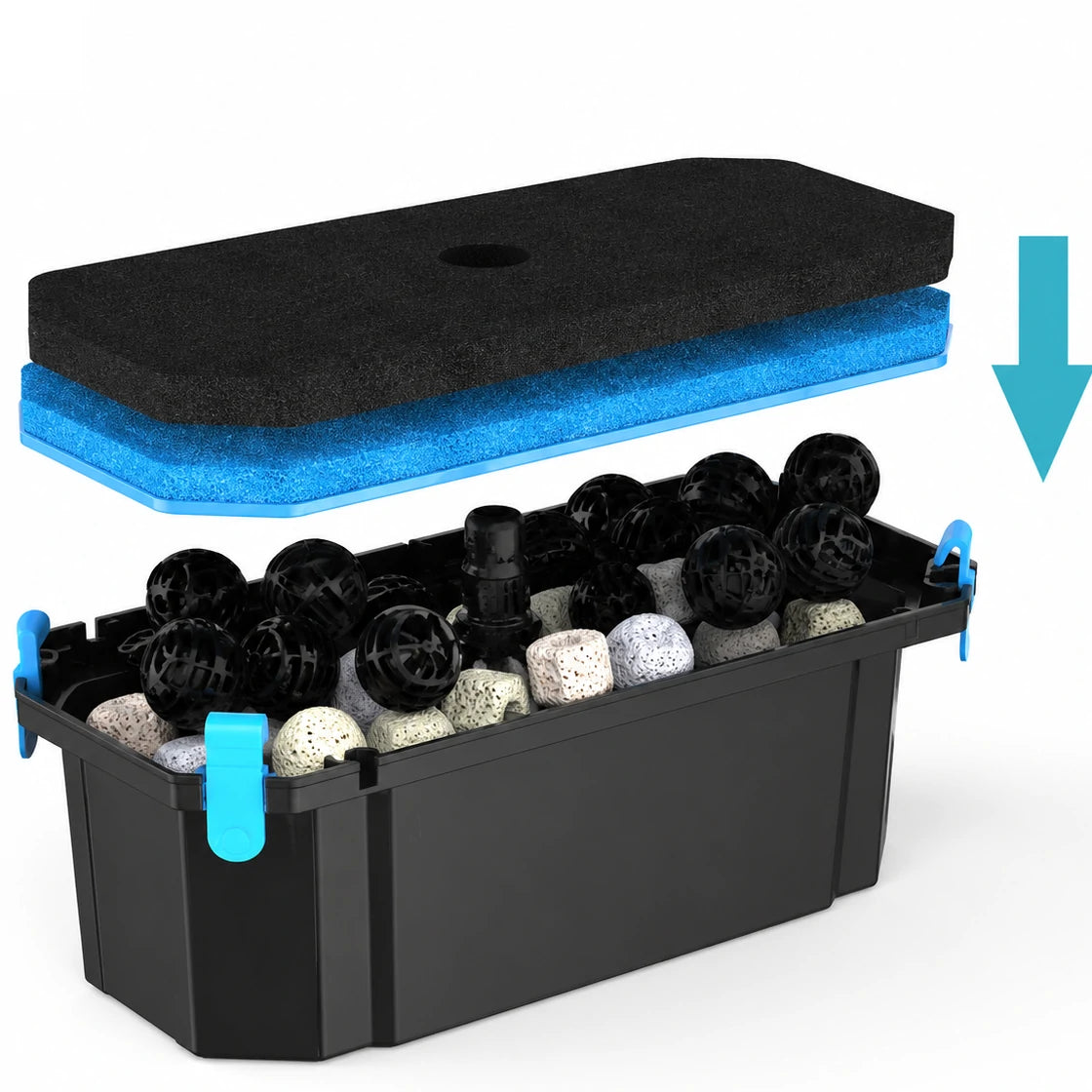 add water pond filter ball