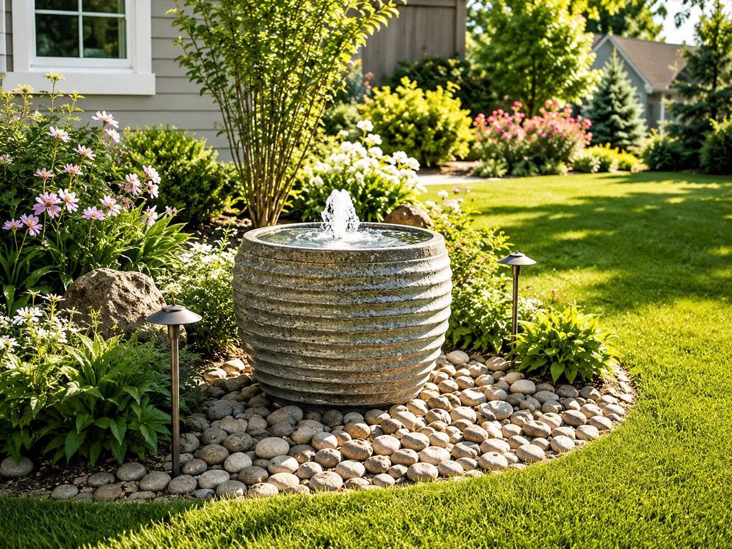 basin for pondless waterfall terracotta pot fountain