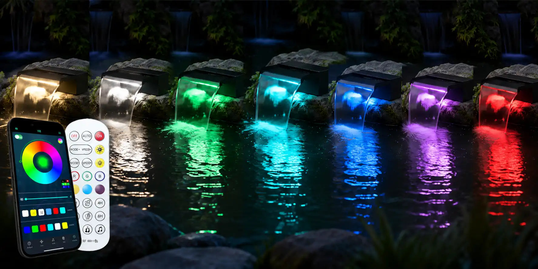 colorful_pond_small_waterfall