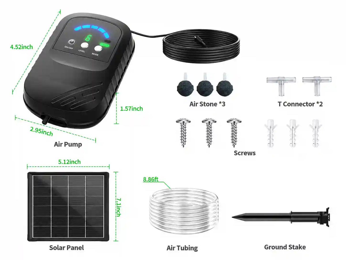 complete_solar power pond aerator