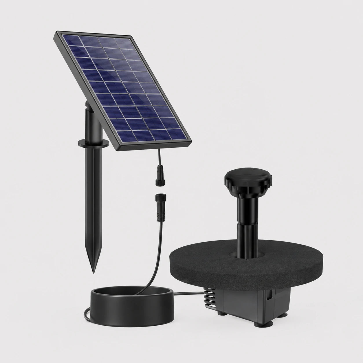 connect mini fountain for bird bath power