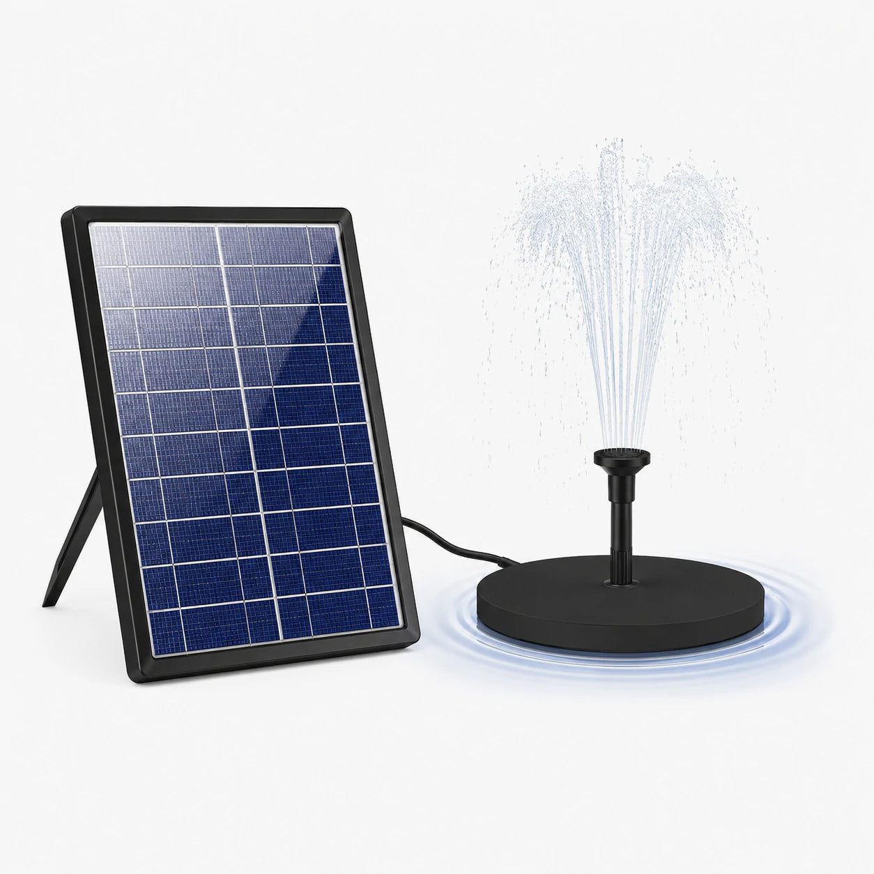 connect solar bird bath fountain pump
