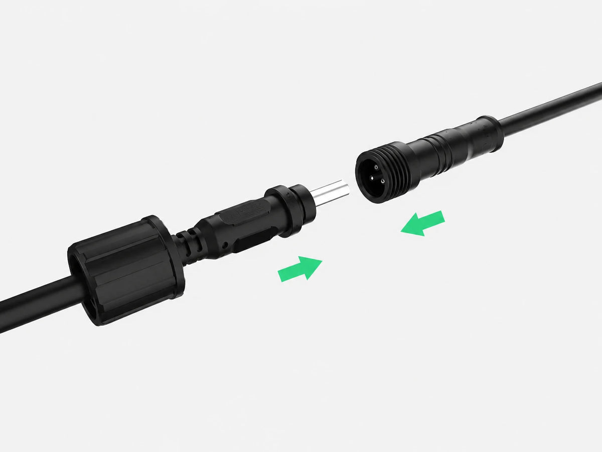 connect solar water pump for fountains power