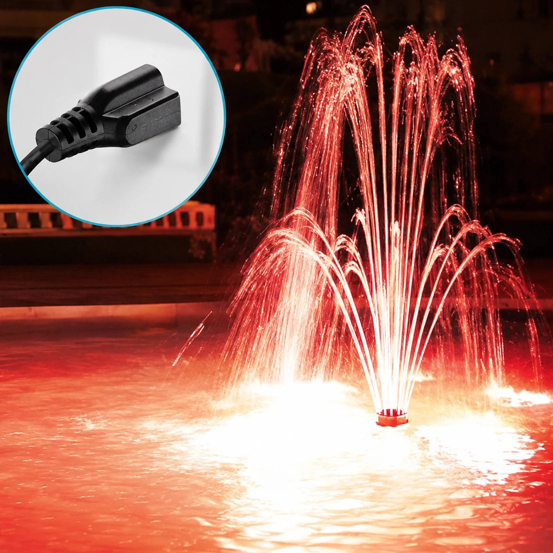 connect the fish pond filter system power