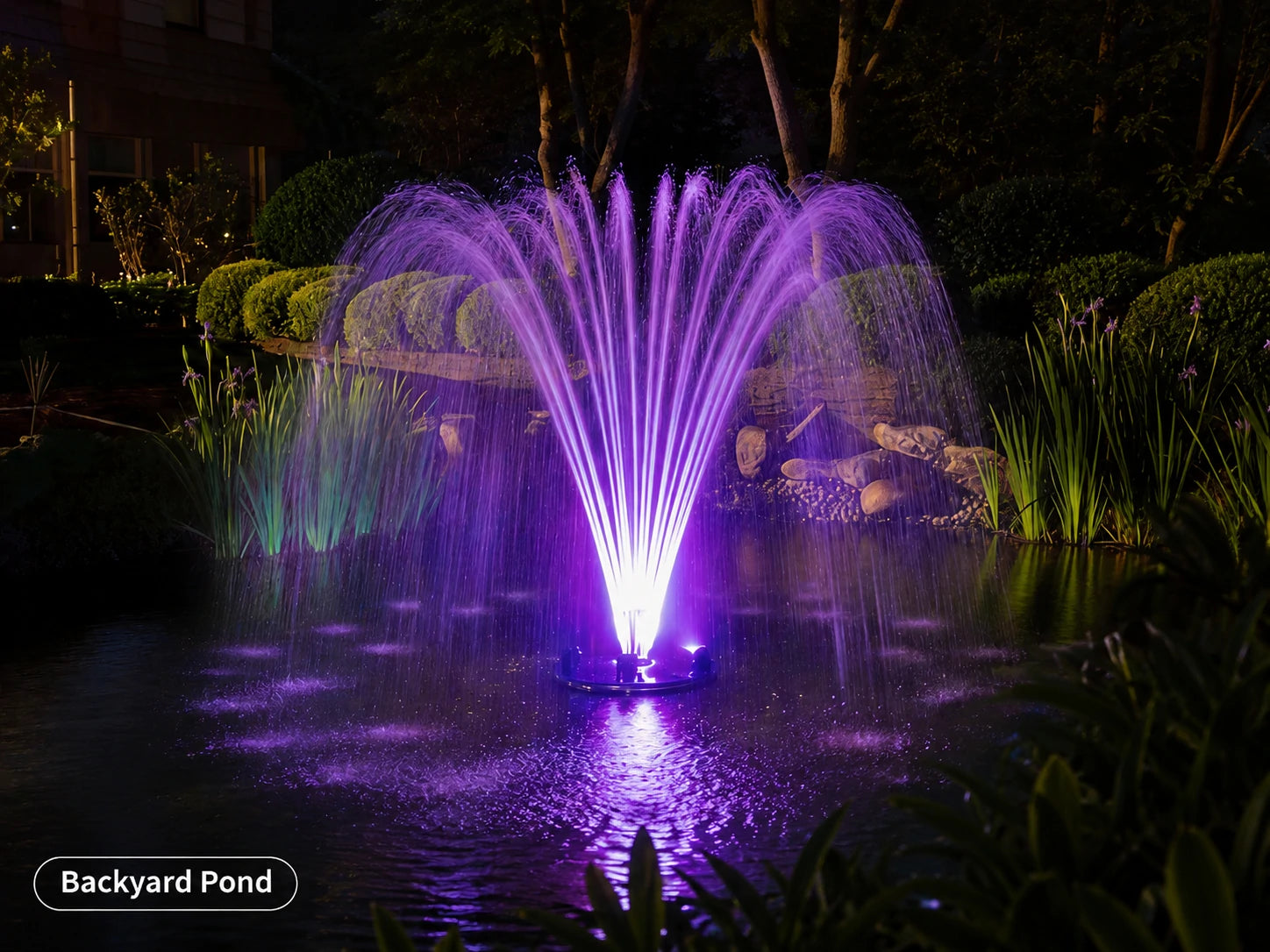 floating fountain pump for backyard pond