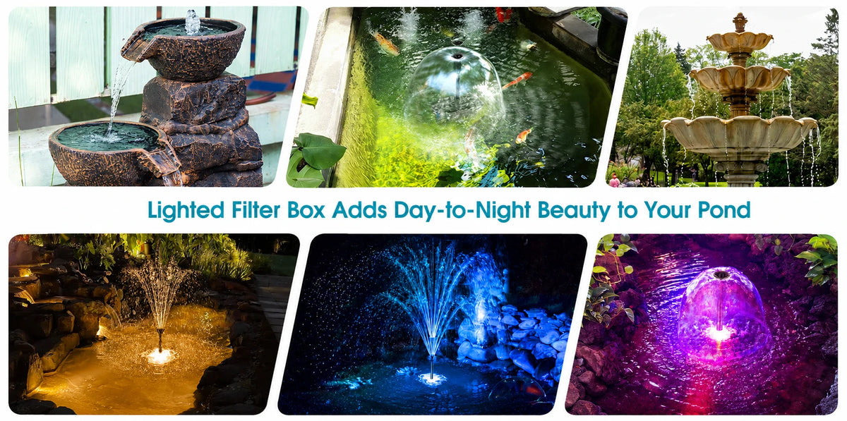 how to use water pond filter