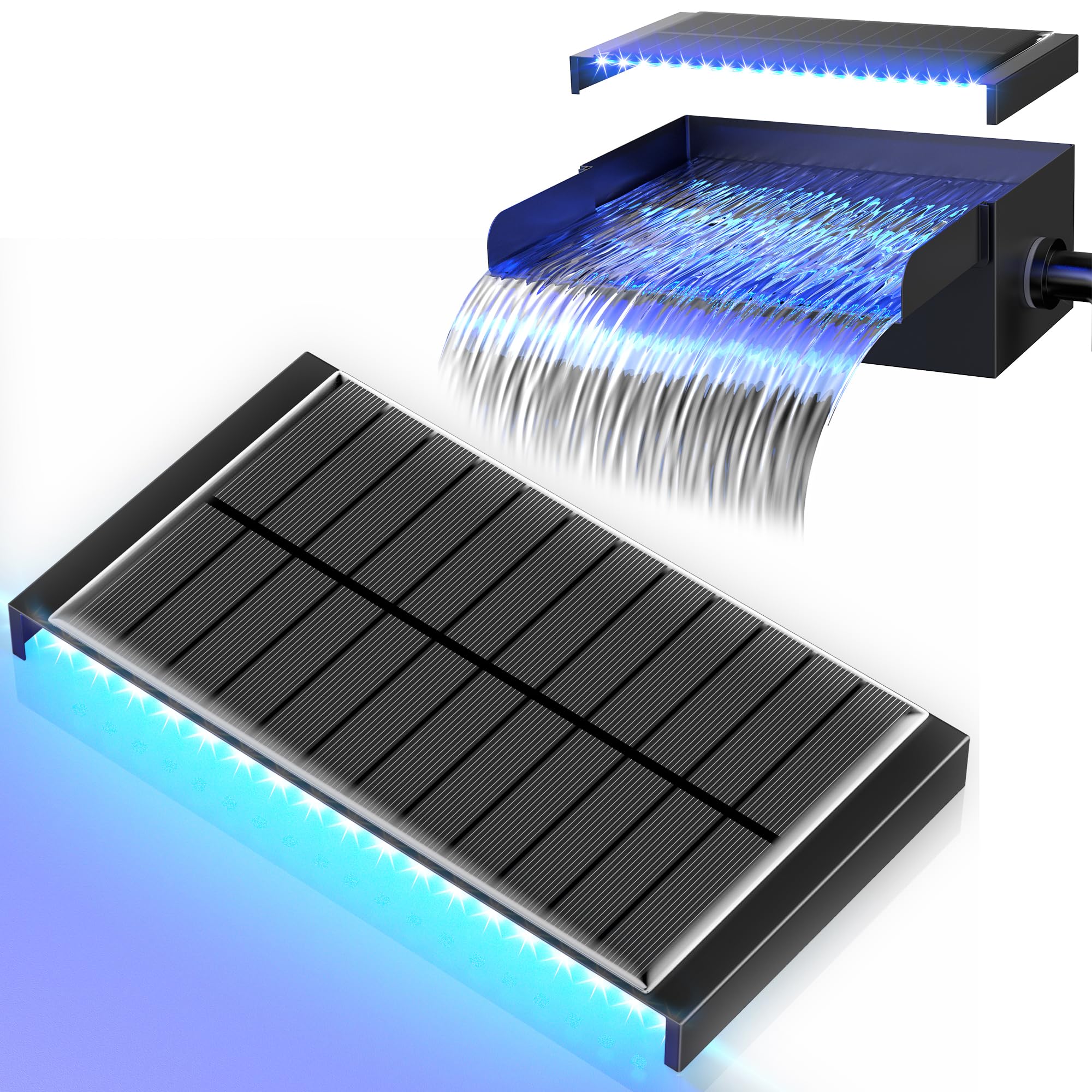 8" Metal Waterfall Box LED Light Strip