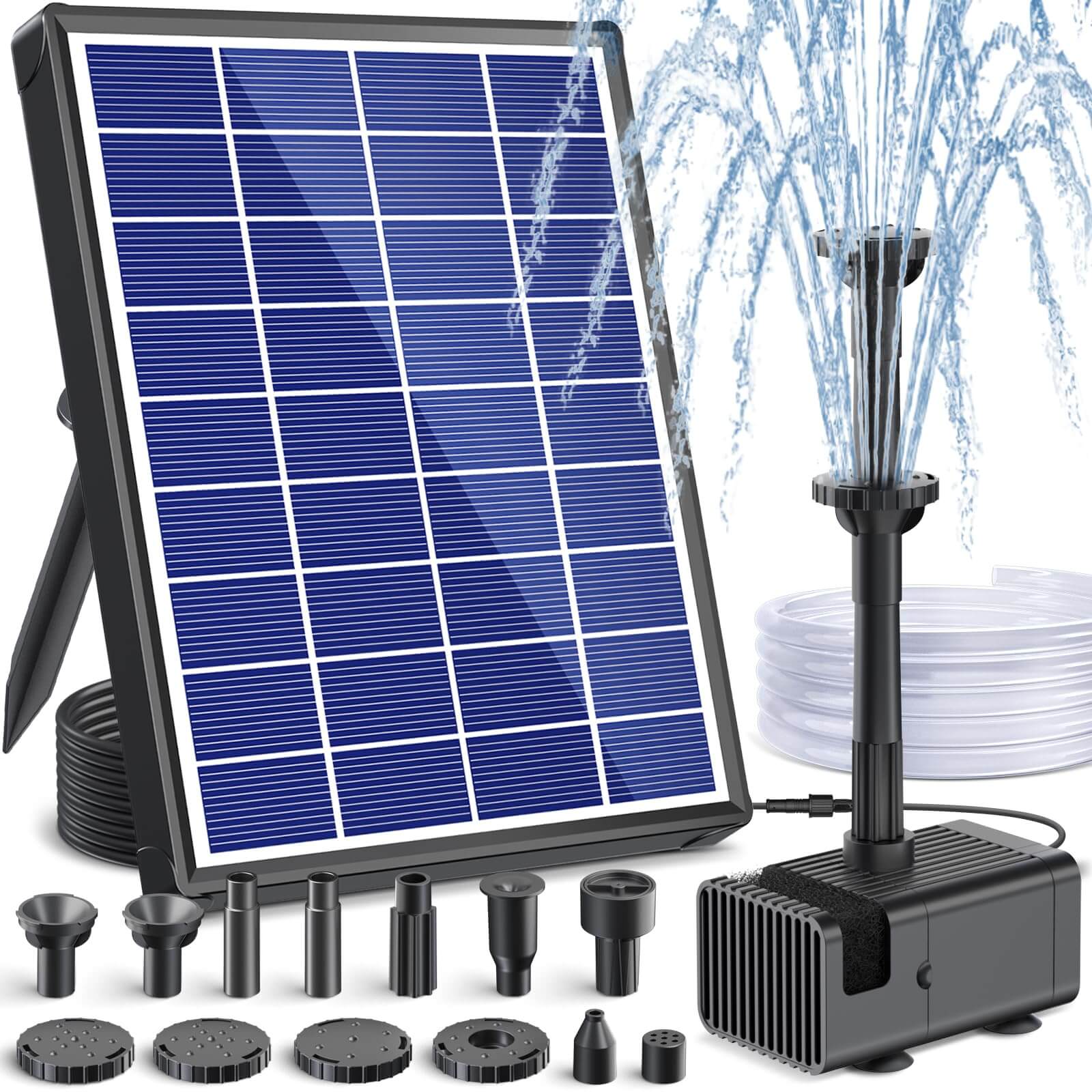 6.5W 80GPH Solar Birdbath Fountain Pump